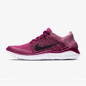 Women’s Nike Free RN Flyknit Size: 9.5 Raspberry Red/Blue